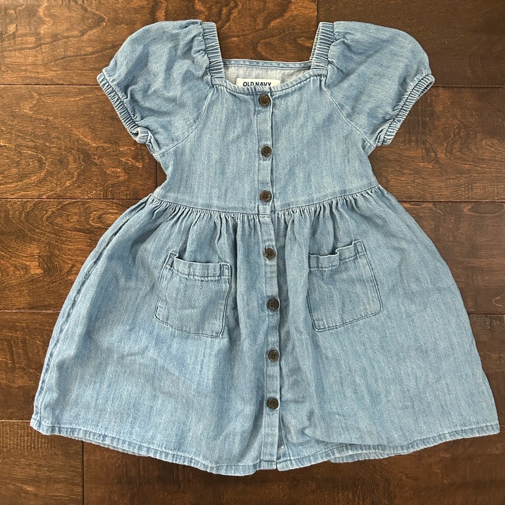 Old navy soft denim toddler girl dress size 3t